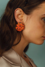 Load image into Gallery viewer, Flower Statement Earrings