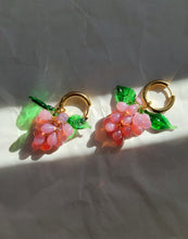 Load image into Gallery viewer, Grape Earrings in Pink - Nelida Jewelry