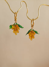 Load image into Gallery viewer, Grape Earrings in Mustard - Nelida Jewelry