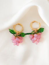 Load image into Gallery viewer, Grape Earrings in Pink - Nelida Jewelry