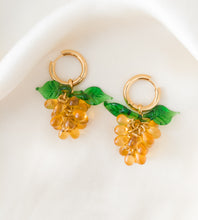 Load image into Gallery viewer, Grape Earrings in Mustard - Nelida Jewelry